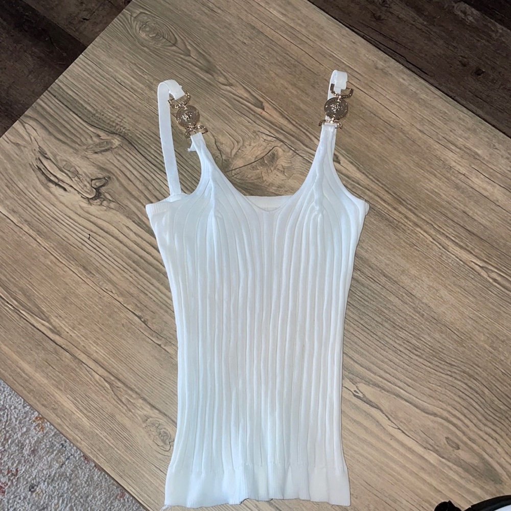Versace ribbed tank